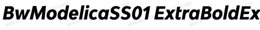 BwModelicaSS01 ExtraBoldExpanded字体转换